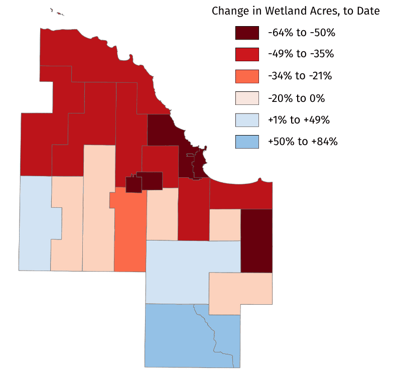 U.P. Wetland Loss Maps
